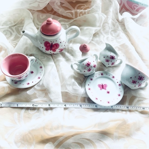 Schylling Butterfly Porcelain Mini Tea Set - Picture 13 of 13